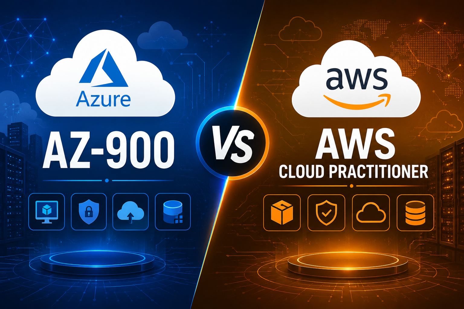 AZ-900 vs AWS Cloud Practitioner certification comparison Australia 2026