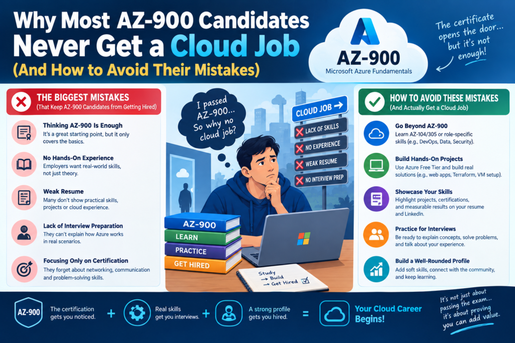 Why Most AZ-900 Candidates Never Get a Cloud Job (And How to Avoid Their Mistakes)